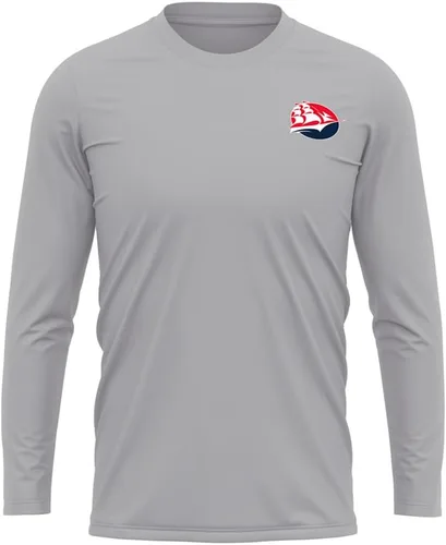 Miniatura 148 de Camisa deportiva de manga larga oficial de la NCAA Collegiate para hombre, con logotipo en el pecho izquierdo, colección Athletic Heather