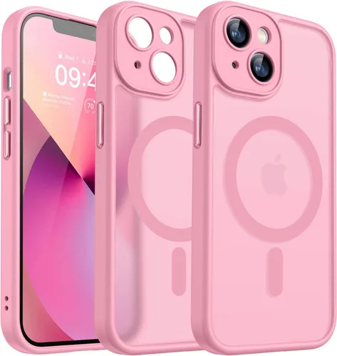 Miniatura 140 de CANSHN Funda magnética compatible con iPhone 17 Pro, mejorada [protección completa de la cámara] [compatible con Magsafe] [mate translúcido] funda