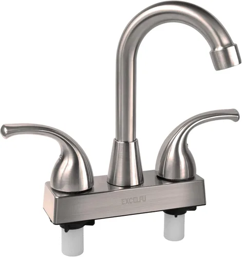 Miniatura 8 de Llave de lavabo de RV, llave de remplazo de baño de RV de 4 pulgadas para campistas, autocaravana, remolque de viaje, barco, con manijas de palanca