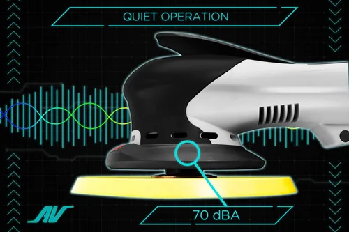 Miniatura 3 de AirVANTAGE Lijadora eléctrica avanzada de 5 pulgadas, estilo palma, de 2ª generación, sin aspiradora, con almohadilla de perfil bajo