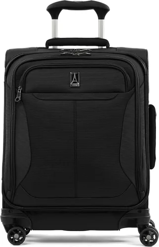Travelpro Tourlite Softside - Maleta expandible con 4 ruedas giratorias, maleta ligera, para hombres y mujeres, Negro -
