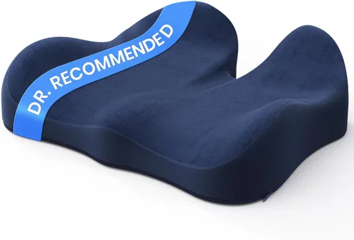 Miniatura 9 de Benazcap Cojín de Asiento con Memoria Extra Grande para Silla de Oficina Alivio de Presión Ciática y Alivio del Dolor de Coxis Almohadilla de Cóccix