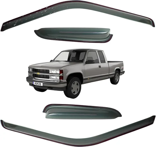 Miniatura 174 de Viseras para ventanas para Mazda 3 Sedán 4 puertas 2004 2005 2006 2007 2008 2009 estilo JDM Mugen, deflector de viento, protector solar y de lluvia