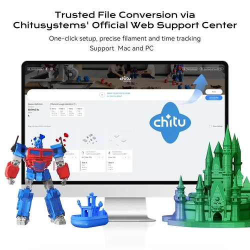 Miniatura 7 de Chitu Systems PlateCycler C1M para Bambu Lab A1 Mini, Cambiador Automático de Placa de Construcción, Incluye 4 Placas PEI Texturizadas con Gancho