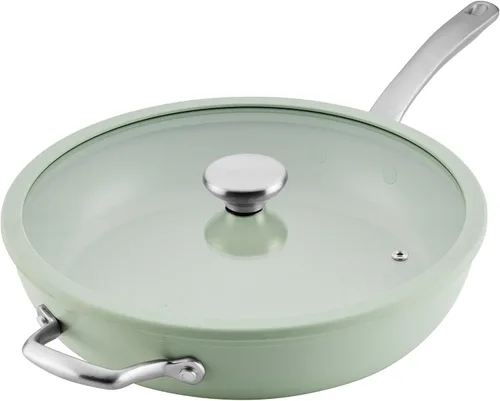 Miniatura 17 de Circulon Halo con LaserDefense - Sartén antiadherente de cerámica con mango auxiliar y tapa, fabricada sin PFAS, compatible con todas las estufas