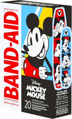 Miniatura 9 de Band-Aid - Vendas adhesivas para cortes y raspaduras menores, cuidado de heridas con Mickey Mouse de Disney, vendas divertidas para niños y bebés