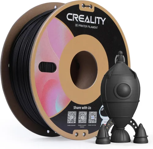 Miniatura 64 de Creality Filamento de madera PLA de 4.4 lbs, filamento de impresora 3D de 0.069 in, textura seda suave, dureza, filamento de impresión de carrete
