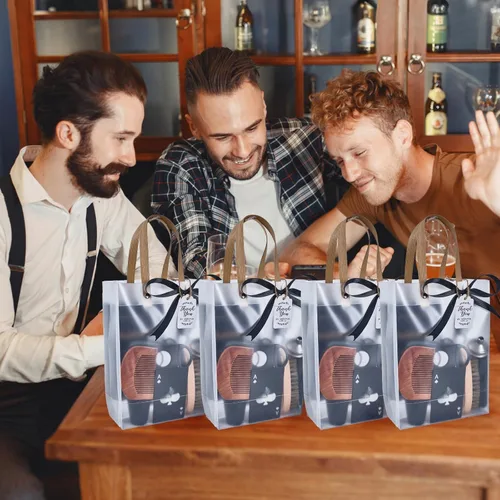 Miniatura 7 de Juego de 74 premios para baby shower para hombres, 6 juegos con frasco de cadera de acero inoxidable con embudo y abridor de botellas, kit