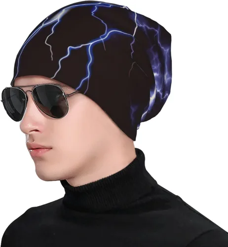 Miniatura 4 de Baggy Slouchy Beanie Hat Warm Skull Cap Adult Knitted Hat Chemo Cap for Women Men