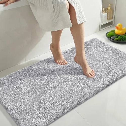 Miniatura 48 de Yimobra Alfombra de baño acolchada antifatiga, antideslizante, lavable, de microfibra suave y densa para lavabo, ducha, pies cansados, cómodo
