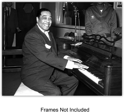 Miniatura 3 de Conjunto de Fotos Vintage de Músicos Afroamericanos - Billie Holiday, Ella Fitzgerald, Duke Ellington, Satchmo, Louis Armstrong - Arte de Pared