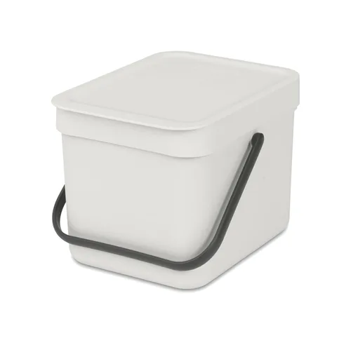 Miniatura 17 de Brabantia Sort & Go Cubo de Reciclaje 3.2 Galones (Verde Jade) Cubo de Basura de Plástico Eficiente en Espacio con Asa, Tapa Removible y Que