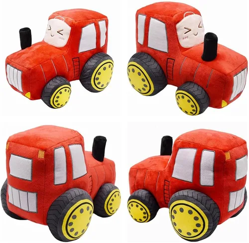 Miniatura 4 de XIYUAN (Juguete de peluche de coche de 12 pulgadas, almohada de felpa suave para automóvil, juguete de simulación, regalo para niños y niños (rojo)