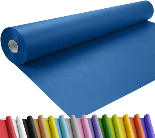 Miniatura 39 de SMART&CASUAL Papel de regalo negro de 17.8 x 760 pulgadas (63 pies) de papel kraft para regalo, tablón de anuncios, ramos, flores, niños, embalaje