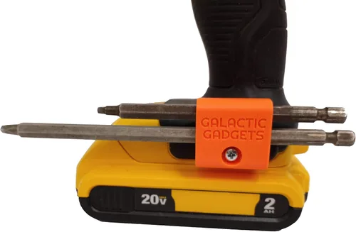 Miniatura 10 de Soporte magnético de broca larga para Dewalt 20V, sostiene de forma segura brocas largas y cortas - Galactic Gadgets (amarillo)