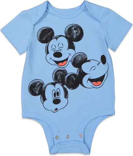 Miniatura 2 de Disney Bambi Lion King Mickey Minnie Mouse Winnie the Pooh Princess Dumbo - Paquete de 3 mamelucos para bebés recién nacidos a bebés