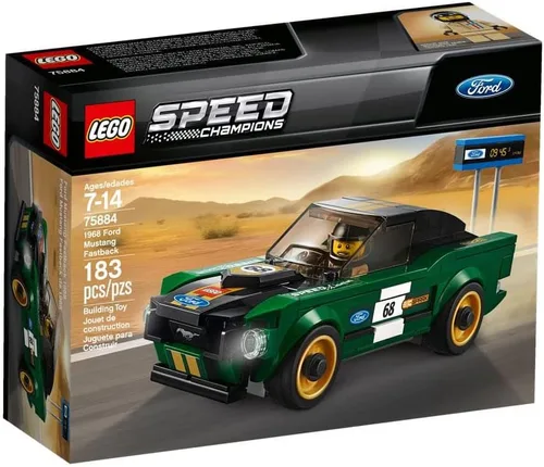 LEGO Speed Champions 1968 Ford Mustang Fastback 75884 Kit de construcción (183 piezas)