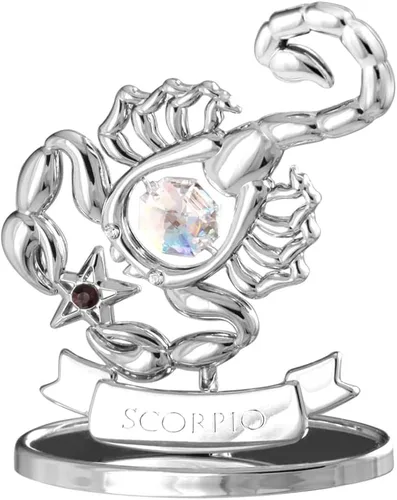 Miniatura 36 de CRYSTOCRAFT Regalo de sagitario, adorno de constelación con cristal austriaco, adorno de cristal de signo del zodiaco, colección de decoración