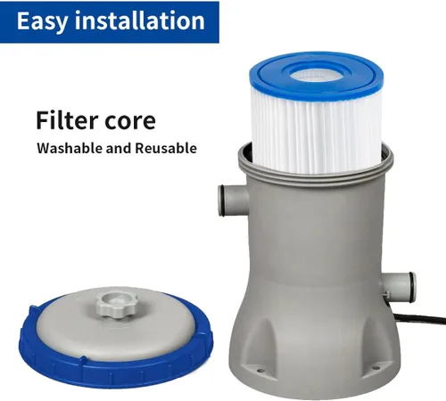 Miniatura 3 de Cartucho de filtro de piscina Filtro de spa para tipo D, compatible con Summer Waves P57100102 SFS-350, RP-350, RP-400, RP-600, RX-600, SFS-600, 2