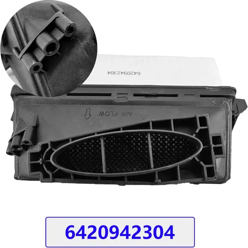 Miniatura 6 de Juego de Filtros de Aire Compatible con Mercedes-Benz ML350 ML320 GL350 GLE350D GLS350D S350 Par Izquierdo y Derecho Reemplazo 6420940000