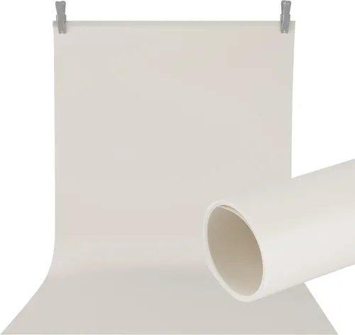 Miniatura 11 de Meking Telón de fondo de PVC para fotografía de 31x59 pulgadas (80x150 cm) Blanco mate y reflectante, telón de fondo de PVC para video de estudio