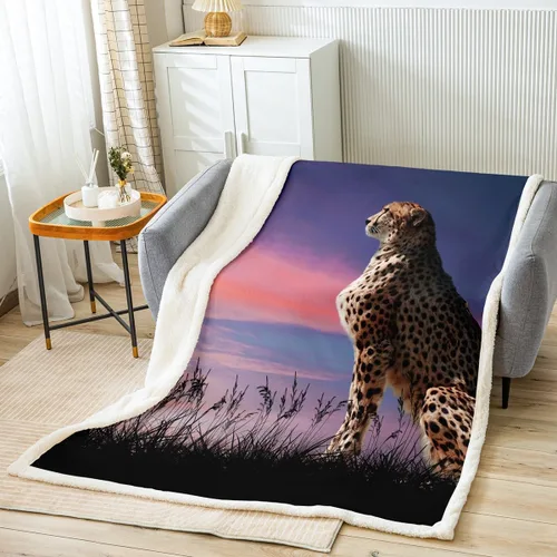 Miniatura 11 de Erosebridal Manta de vellón con diseño de caballo para niñas, niños y parejas, 40 x 50 pulgadas, diseño de animales salvajes, acuarela, 3D