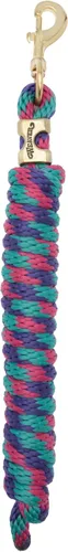 Miniatura 45 de Weaver Leather Cuerda de plomo de 10 pies Huracán Azul/Rosa Fusión/Púrpura Jazz