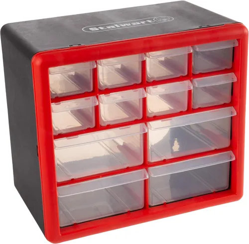 Miniatura 9 de Stalwart Organizador de Piezas Pequeñas de Plástico de 39 Cajones - Cajones de Almacenamiento de Escritorio o Pared para Organizar Ferretería