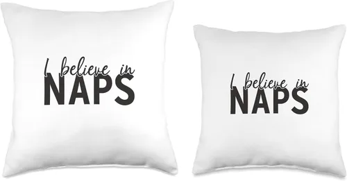 Miniatura 3 de TNT I Believe in Naps - Almohada gráfica, 18 x 18 pulgadas, multicolor