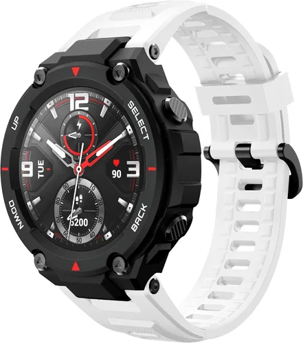 Miniatura 8 de Sunter Pulsera deportiva compatible con amazfit t-rex, correa de silicona suave de repuesto compatible con amazfit t-rex Smart Fitness Watch Verde