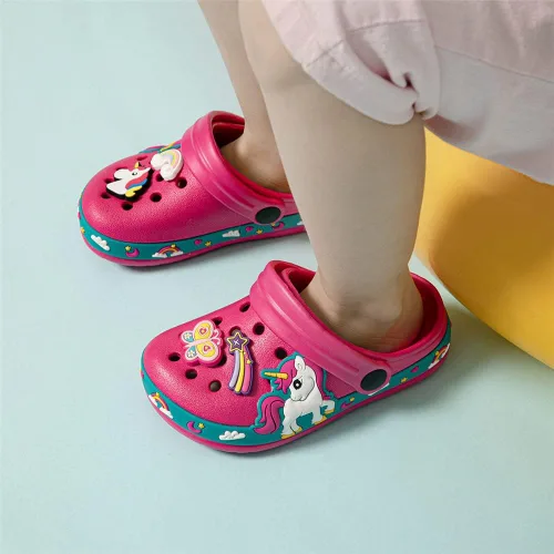 Miniatura 3 de Miamooi Zuecos de agua para niños y niñas pequeños con dibujos animados, antideslizantes, para interiores y exteriores, impermeables, para playa