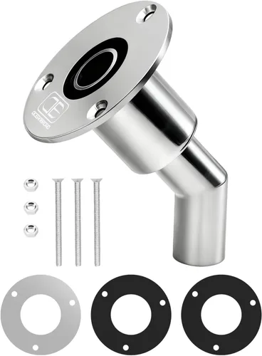 OCEANBROAD Tubo de escape a través del casco de acero inoxidable 316, accesorio de 22 mm/24 mm, tubo de manguera marina para Webasto, Planar,