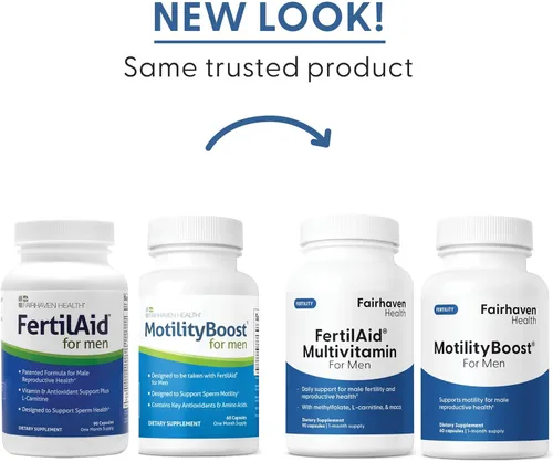 Miniatura 4 de FertilAid para hombres y MotilityBoost Combo, vitaminas prenatales y suplemento de fertilidad masculina para apoyar el recuento y la motilidad