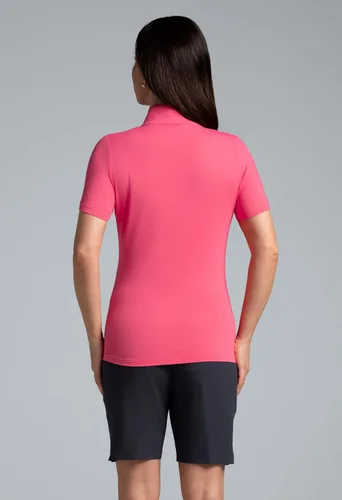 Miniatura 5 de IBKUL Women's Wear Sun Protective UPF 50+ Icefil Cooling Short Sleeve Mock Neck Top
