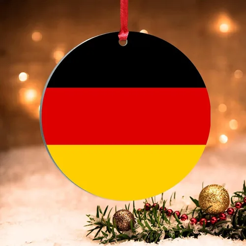 Miniatura 14 de Adorno de Navidad de Guyana, bandera de Guyana, recuerdo navideño, adorno de Navidad de acrílico, bandera nacional, recuerdo de país, decoraciones