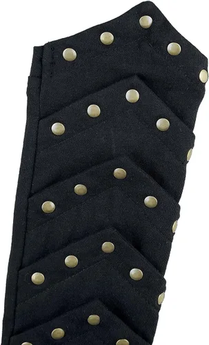 Miniatura 3 de Poizen Industries Whisper tachonado Gothic Punk Rock Calentadores de brazo AAW-WHISPER-B-1