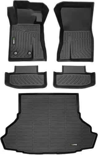 Miniatura 20 de HAFIDI® - Tapetes para auto con almacenamiento debajo del asiento, para todo clima, antideslizantes, de elastómero termoplástico, para la primera