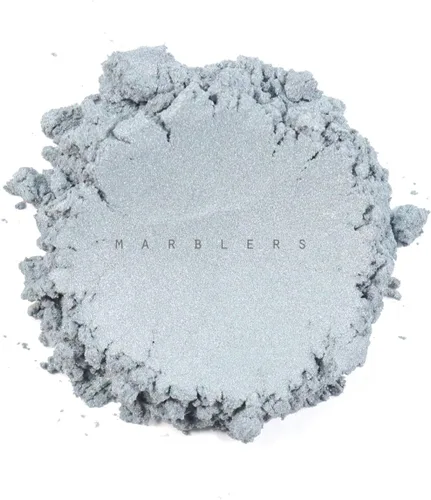 Miniatura 2 de MARBLERS - Polvo de mica de grado cosmético, nacarado, no tóxico, vegano, libre de crueldad, sombra de ojos, esmalte de uñas, arte de uñas, [Gris]