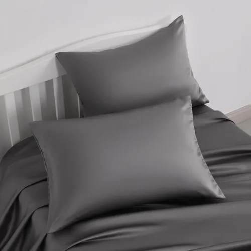 Miniatura 6 de NTBAY - Fundas de almohada de satén con cremallera para niños pequeños - Paquete de 2 con cremallera oculta de 13x18 - Fundas de almohada de lujo