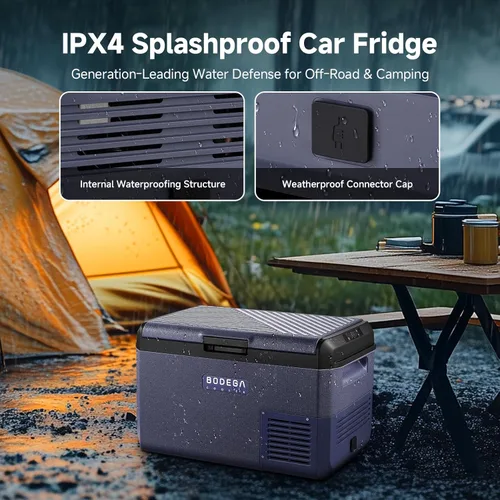 Miniatura 4 de BODEGACOOLER Refrigerador de Coche de 12 Voltios, Enfriador Eléctrico Impermeable IPX4 de 42 Quart (40L), Refrigerador de Coche Ultrasilencioso