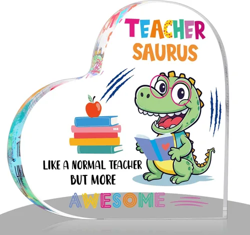 Miniatura 12 de Yookeer Regalos de agradecimiento para profesores, pisapapeles acrílico de manzana de 3 pulgadas, el mejor regalo para profesores, regalo
