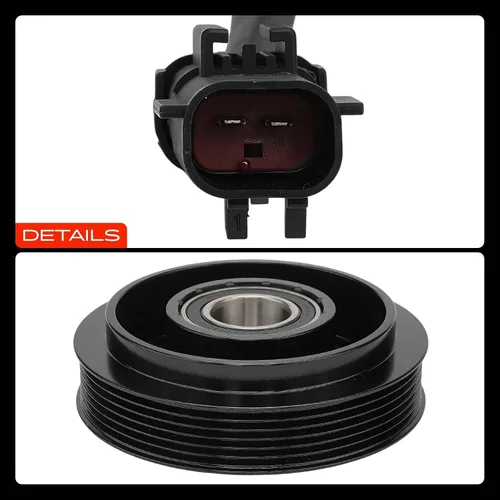 Miniatura 9 de A-Premium Kit de embrague de compresor de A/C para Jeep Liberty 3.7L 2006-2008, apto para Dodge Nitro 3.7L 2007-2008, solo apto para compresor