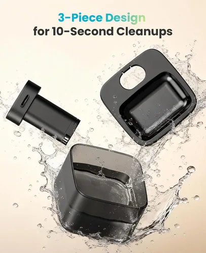 Miniatura 3 de oneisall Fuente de agua inalámbrica para gatos: fuentes de agua inalámbricas para mascotas de 74 oz/2.2 L, bomba SilentFlow™ integrada ultra