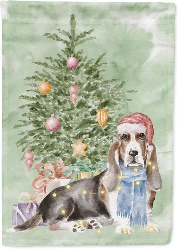 Miniatura 40 de Caroline's Treasures CK8213GF Bulldog Inglés #2 Regalos de Navidad y árbol de jardín Bandera de buzón Bandera decorativa para patio exterior, patio