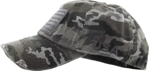 Miniatura 3 de KBETHOS - Colección de operador táctico de pesca con bandera de pesca con gorra con parche de pesca de la bandera de EEUU uso al aire libre malla
