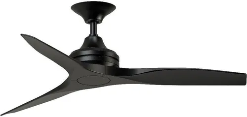 Miniatura 43 de Fanimation Spitfire - Ventilador de techo de 3 aspas, 12 pulgadas de alto y 48 pulgadas de ancho, acabado negro, color hoja de madera de whisky