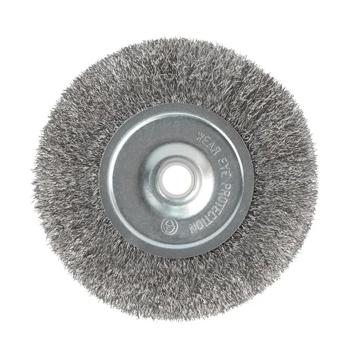 Miniatura 10 de ZORUNNA cepillo de alambre de 8 pulgadas para amoladora de banco - cepillo de alambre rizado fino con eje de 1/2" y 5/8