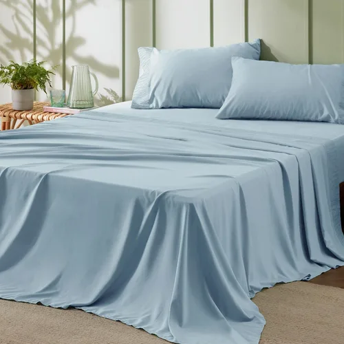Miniatura 31 de Bedsure Sábanas de tamaño King – Sábanas suaves para cama de tamaño King, 4 piezas de hotel de lujo verde menta, juego de sábanas refrescantes de 11