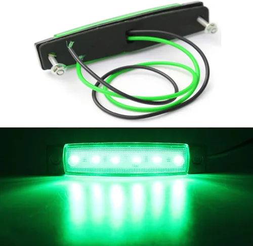Miniatura 5 de Luces de navegación Shangyuan, luces LED de tira marinas y para popa de barco, kayak, DC 12V 2 piezas (rojo y verde)