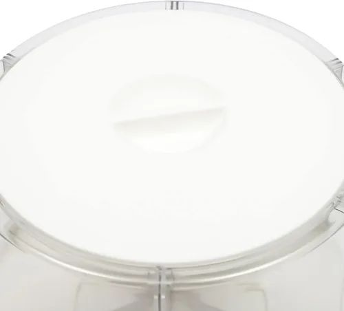 Miniatura 8 de Dispensador de arroz de 15 libras, PET, dispensador de alimentos secos giratorio de 360°, contenedor de almacenamiento de granos de cocina con 6